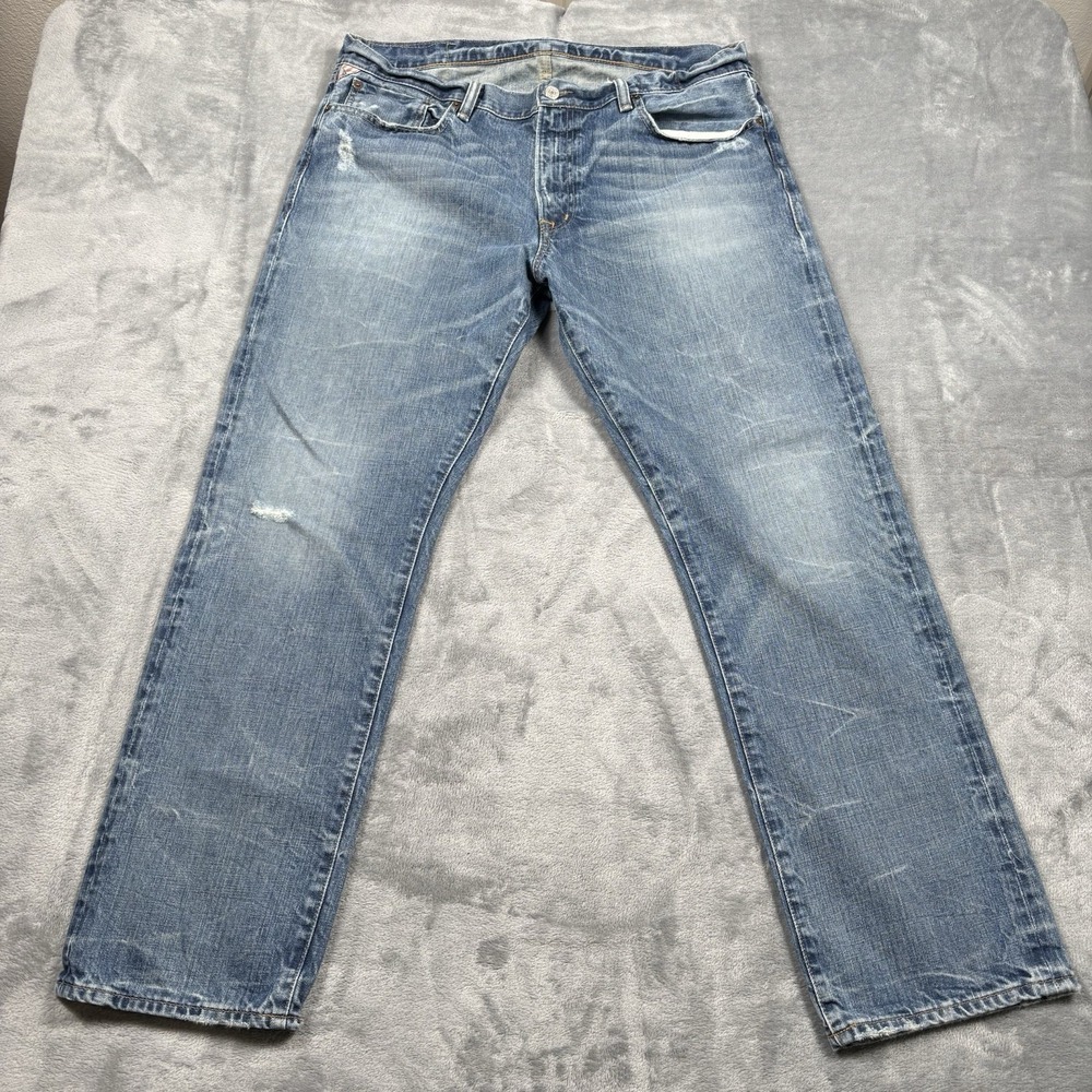 Denim & Supply Ralph Lauren Men's Straight Jeans Size 36x30 Distressed Denim - Picture 3 of 8